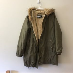 Army Green Ellen Tracy Parka